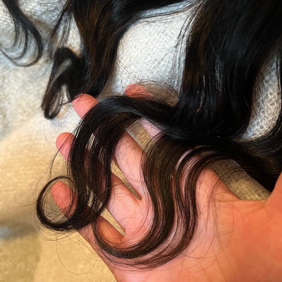 12” Body Wave Natural Black 100% Human Hair 13x4 HD Lace Front #A1 - Picture 7 of 10